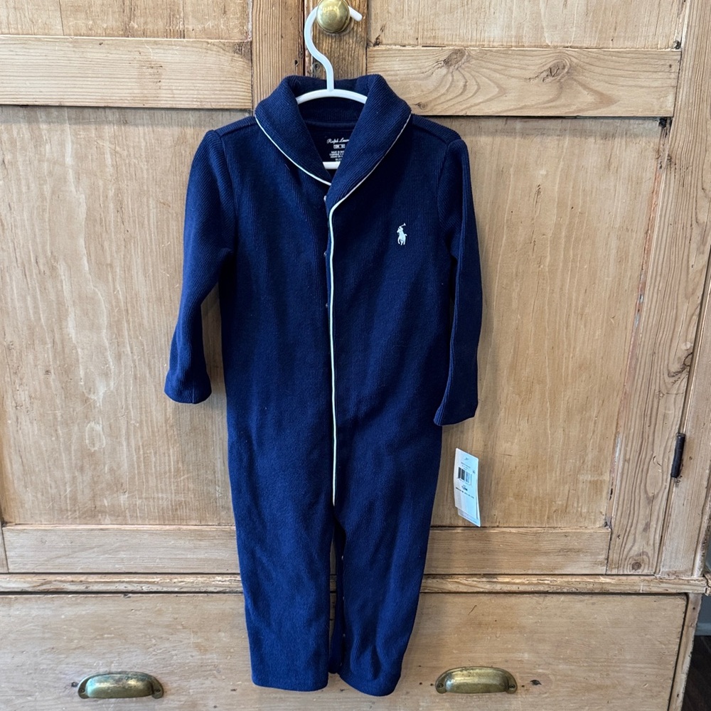 Ralph Lauren Dark Blue Kids Footie